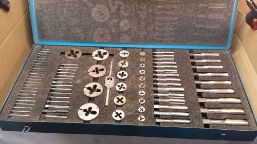 82 pcs trw greenfield industries tap and die set std up to 1 inch nice!! for sale