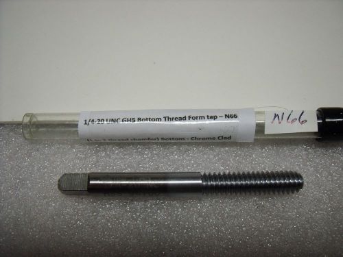 1/4-20 unc tap gh5 bottom thread forming chrome clad tap hss usa – new -n66 for sale