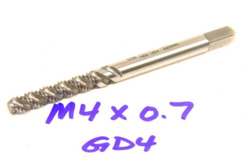 USED USA M4 x 0.7 GD4 SPIRAL FLUTE PLUG TAP