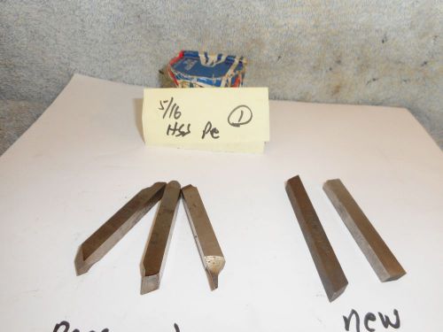 Machinists buy now dr #1 5/16 hss unused and preground tool bits for sale