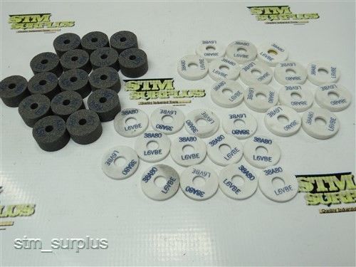 NEW!! LOT OF 43 NORTON GRINDING WHEELS 1&#034; TO 1-1/8&#034; WITH 1/4&#034; TO 3/8&#034; BORE