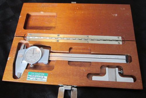 BROWN &amp; SHARPE 6&#034; DIAL CALIPER 0.001 RESOLUTION 599-579-4 SWISS MADE WITH BOX!