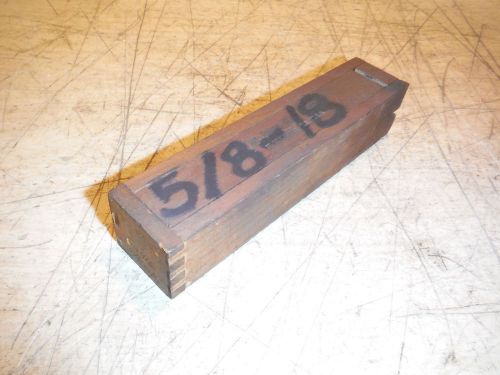 Vintage taft-peirce mfg 5/8-18 plug thread gauge gage w/ box machinist tool for sale