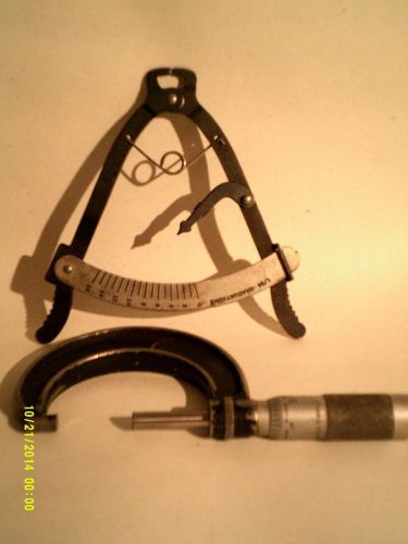 Brown and sharp micrometer: 1-2&#034; and a 1/64 graduations tools for sale