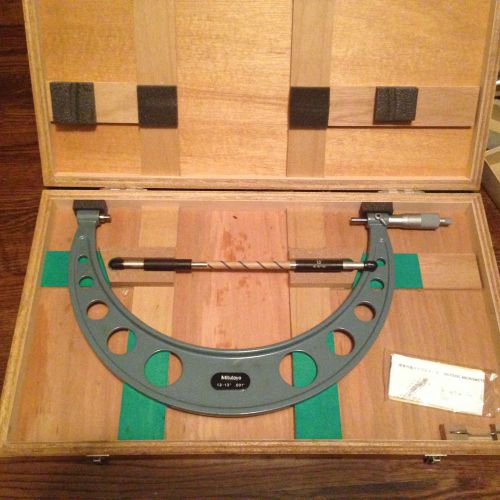 MITUTOYO OUTSIDE MICROMETER 12&#034;-13&#034; .001&#034;