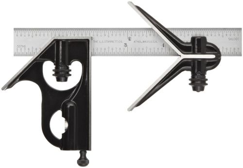 Starrett 33hc-6-16r, 6&#034; combination square, forged hardened steel &amp; center heads for sale