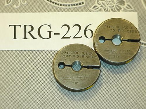 Thread Ring Gage Set 5/16-30 NS GO &amp; NOGO TRG-226