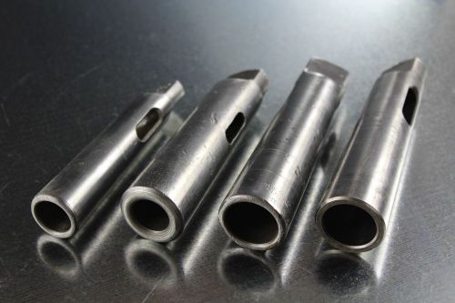 Morse taper shank drill sleeve adapters 2-3 mt, 2-4 mt &amp; 3-4 mt collis ctd for sale