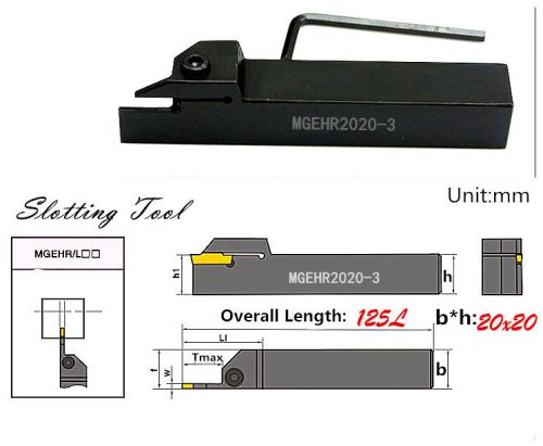 Mgehr2020-3 20*20*125 parting slotting tool holder for external grooving lathe for sale