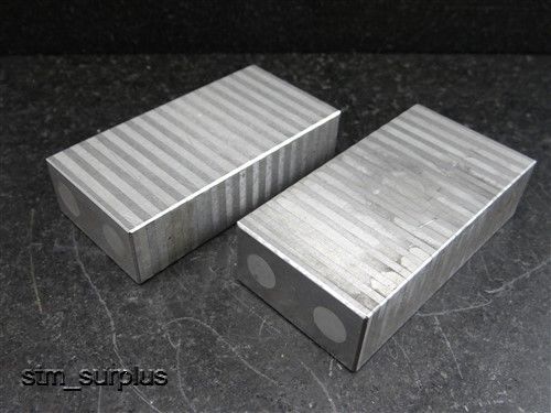 Pair of magnetic parallel blocks standard pole type usa! 1 x 2 x 4 for sale
