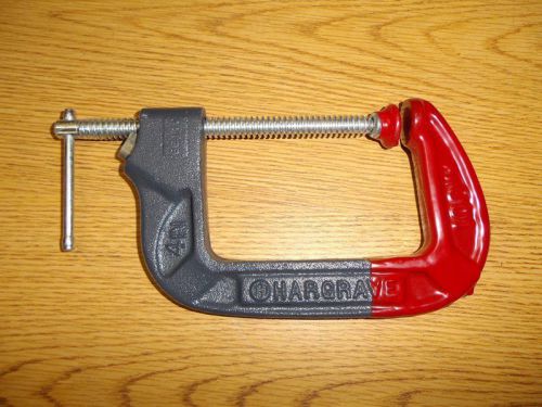 Hargrave 545-4 4&#034; c-clamp quick release 45454 100mm 2-3/4 throat wilton new for sale
