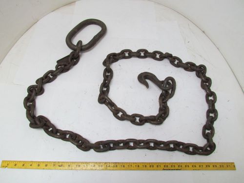 Cm herc alloy 1/2&#034;x9&#039; single leg chain sling with grab hook for sale