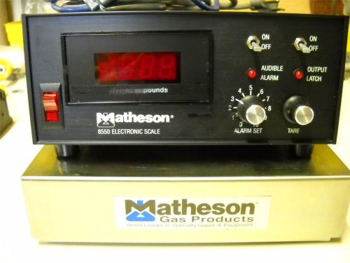 Matheson Gas Electronic Cylinder Scale 8550A 8550 Very Good Condition!