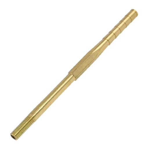 23/64&#034; male coarse thread mould brass pipe barb nipple fitting 7.5&#034; long for sale