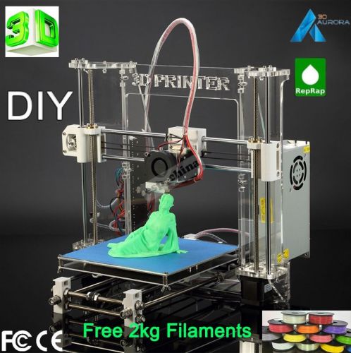 Aurora z605 reprap i3 3d printer impressora diy kit self-assembly + 2kg filament for sale
