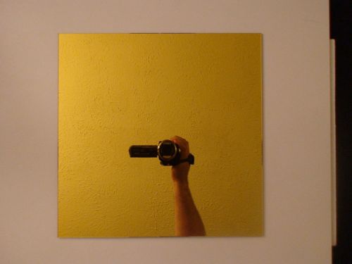 12&#034;x12&#034; acrylic mirror / plexiglass mirror yellow tint color #2208 lot of 4 for sale