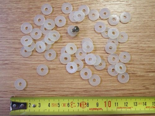 50 pcs. x new silicone rubber washer  od 12mm x id 4mm (m4) x 2mm thk screws for sale