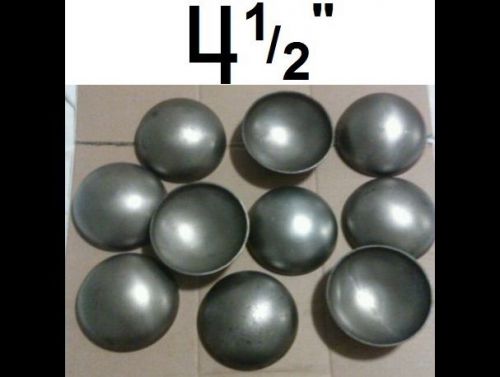 4 1/2&#034; outside diameter steel weld on pipe caps - dome shaped - lot of 10 for sale