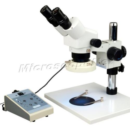 Zoom 10-80X Binocular Stereo Microscope+Table Stand+80 LED 8-section Ring Light