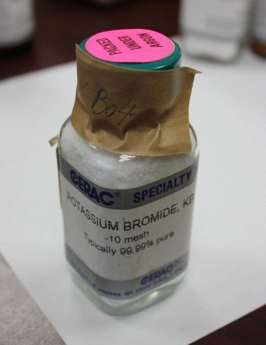 Potassium  bromide KBr  weight:&lt;100g  purity: 99.99% size:-10mesh Cerac B04
