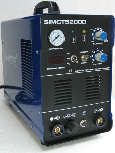 Simadre plasma cutter ct5200d 50 amp / 200 amp welder 110/220v dual voltage 2014 for sale