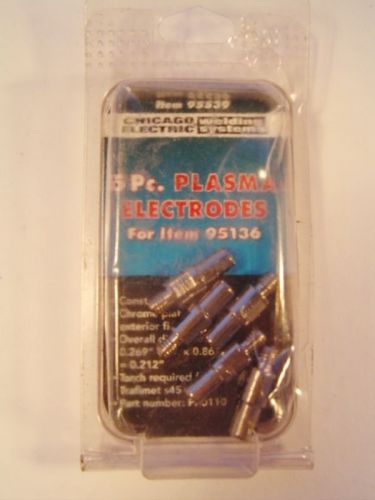 5 Piece Plasma Electrodes Chicago Electric 95539 For 95136 NIP Chrome PR0110