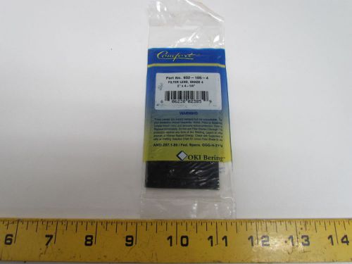 Oki Bering 932-105-4 Shade 4 Impact Resistant Welding Filter Lens 2x4-1/4&#034;