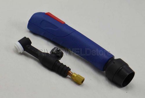 WP-9V SR-9V TIG Welding Torch Head Body Gas Valve, Euro style,125Amp, Air-Cooled