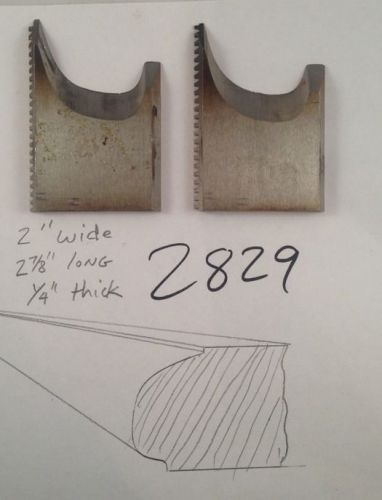 Lot 2829 Shaper Cutter Lockedge Profile Steel Lock Edge Knives