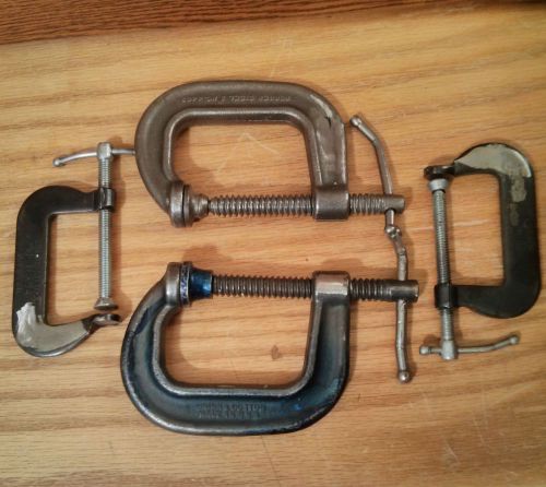 Us gi 2&#034; c - clamp set 2 pairs brink &amp; cotton # 4402 - cincinnati tool # 54 for sale