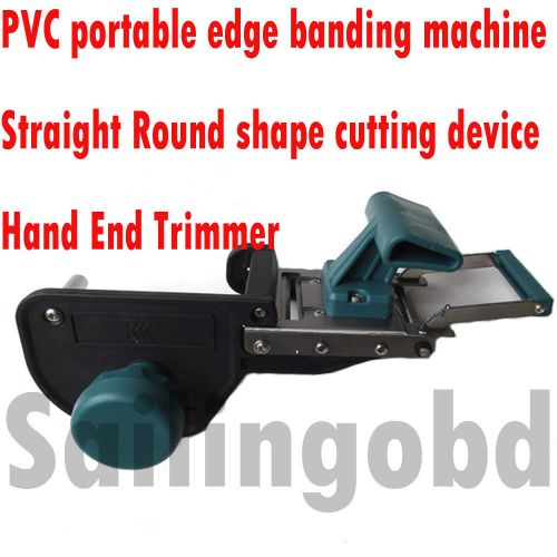 Woodwork portable edge banding machine pvc straight round shape cutting device for sale