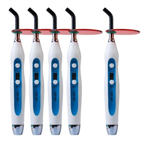 5PCS New Dental 5W Wireless/Cordless LED Dental Curing Light Lamp T5 Top Quality