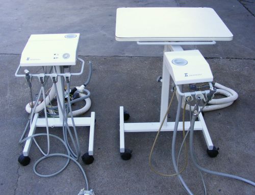 Dentech Ultima 2&#034; 3 HP Auto DR DOCTOR Doctor&#039;s &amp; Assistant&#039;s Dental Cart Carts
