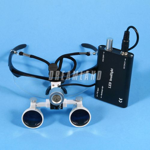 2015 Dental Magnifier 3.5X420mm Surgical Binocular Loupes lens Glasses Headlight