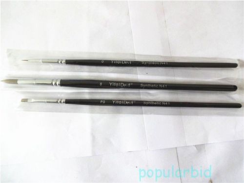 3pcs Dental Porcelain Ermine Brush Pen Set Dental Lab Equipment
