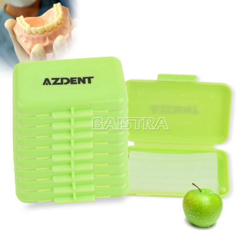 10 Boxes Dental Instrument Wax F Braces Gum Irritation Green-Apple scent flavor