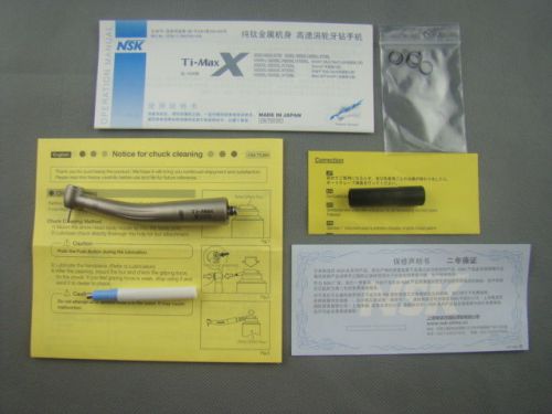 Dental nsk ti-max x600l optic handpiece standard push chuck fit nsk ptl coupling for sale