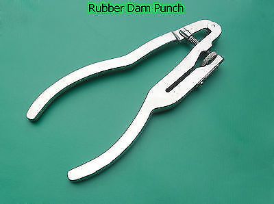 6EXCELLENT QUALITY OF NEW BRAND Ivory Rubber Dam Punch 6.75&#034; Dental Instruments