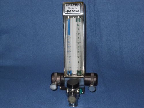 Porter MXR 2000. 12 month Warranty!! Dental Nitrous Oxide Flowmeter