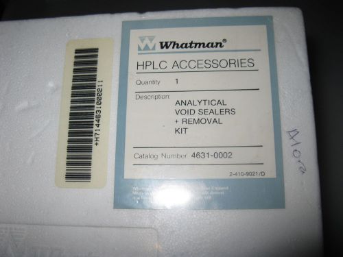 Whatman, hplc accessories, analytical void sealers + removal kit, cat 4631-0002 for sale
