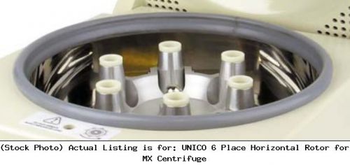 Unico 6 place horizontal rotor for mx centrifuge: c8600-01 for sale