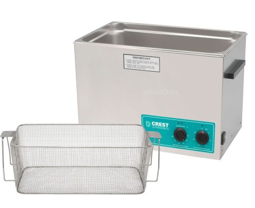 New crest cp2600-ht 7 gal. ultrasonic cleaner, mech. timer+heat+cover+basket for sale