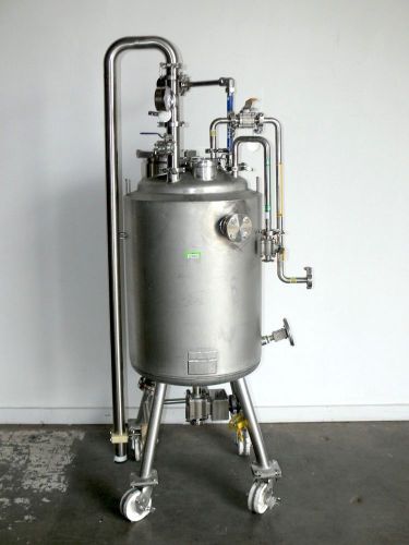 ALLOY PRODUCT 125 LITER JACKETED BIO-REACTOR STAINLESS STEEL  MAX 50 PSI