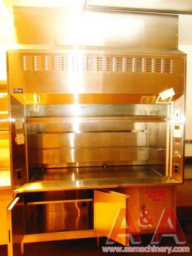 St charles 6 ft fume hood with stainless steel laboratory sink with cabine 22450 for sale