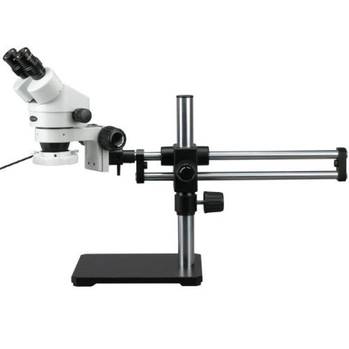 3.5X-90X Binocular Stereo Microscope w Ball Bearing Stand + 144 LED