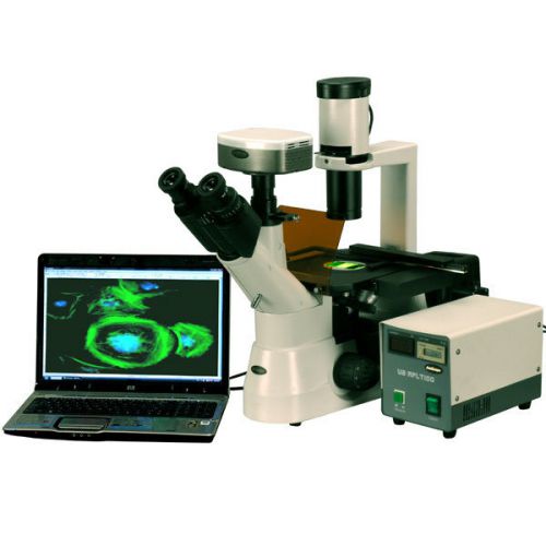 40x-1000x epi fluorescent inverted microscope  + 5mp ccd camera for sale