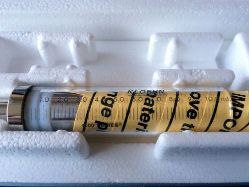 4000 series Norgren Syringe 10ml HPLC Prep Spark p/n:4400.001 Kloehn p/n:17584 E