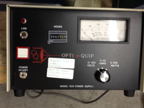 Opti-Quip 1200 Power Supply Switchable Between 0-100 Volts, 0-10 Amps, and 0-250