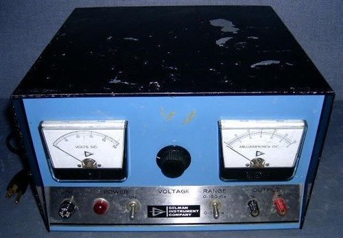 Gelman Instrument CO. Power Supply Model 38201