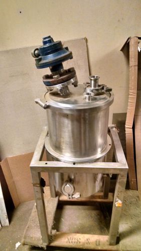 20 l stainless steel reaction vessel  w/ air agitator for sale